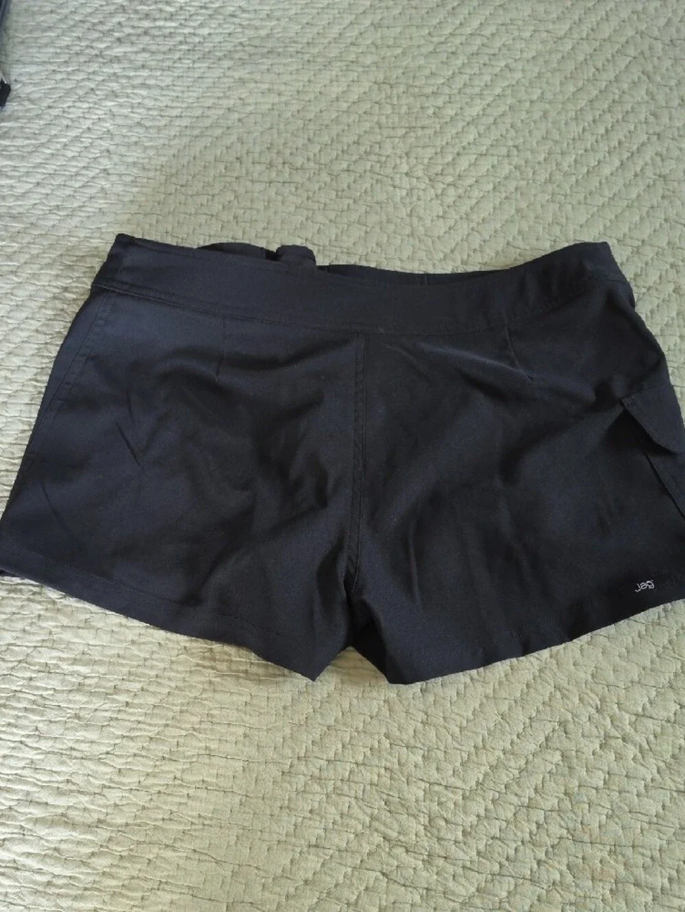 Black Women's Swim Shorts with Drawstring